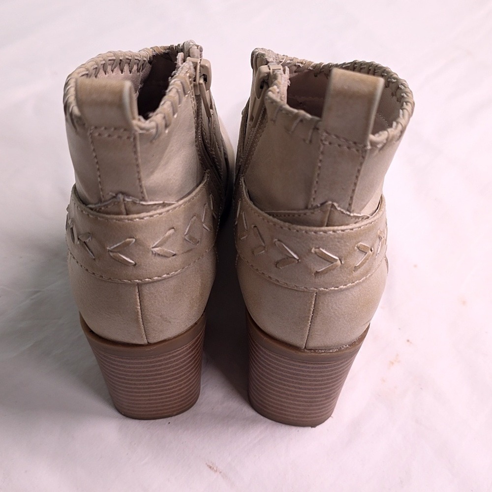 Frye and Co Palma Ankle Boots Women 7.5 Beige Western Boho Cowgirl Festival - Picture 4 of 9